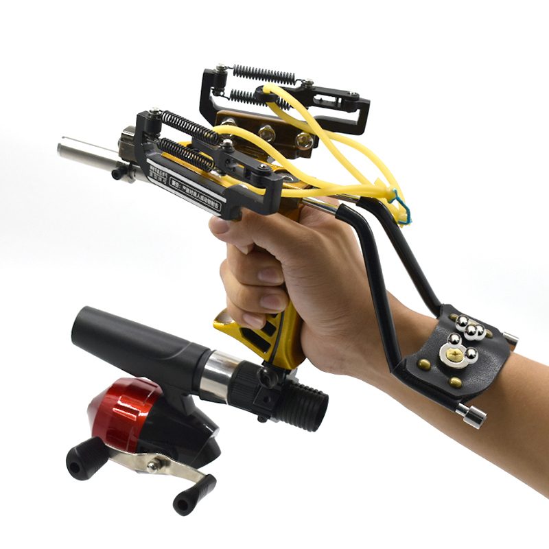 Upgraded Hand-held Metal Sling - Fishing Kit Compact recension och pris