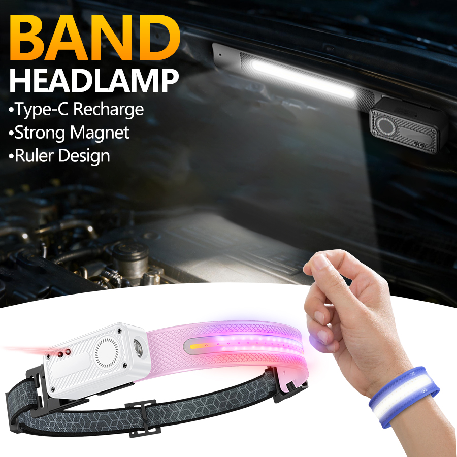 Rechargeable COB LED Headlamp  - Fishing Kit Compact recension och pris